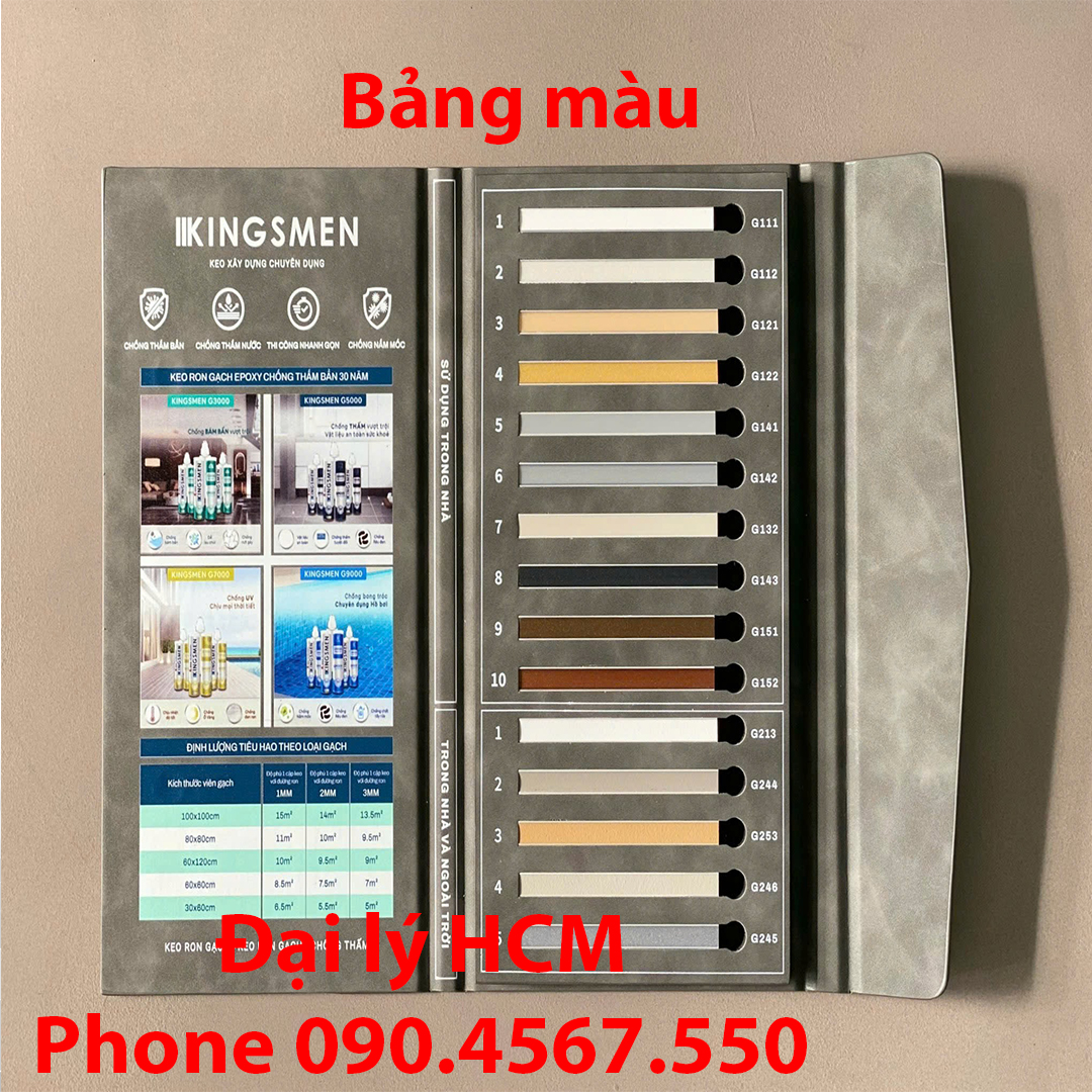 Keo Ron Gạch Epoxy G7000 - Thế Hệ Mới Kingsmen. RON GẠCH TRẮNG SẠCH 30 NĂM - Keo Ron gạch 2 thành phần