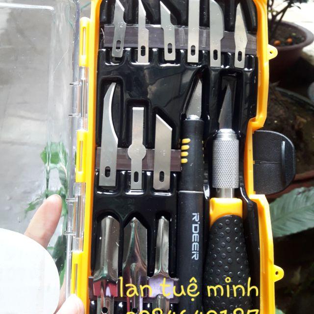 Bộ dao điêu khắc, chạm, trổ, tách, chiết cao cấp 14 chi tiết C-Mart