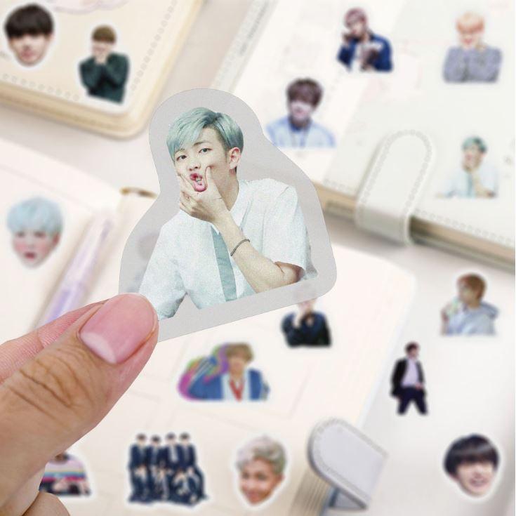 Sticker Hình dán trang trí Scrapbook, lovebox, thiệp, album NHÓM NHẠC HÀN QUỐC Cực COOL ms#94