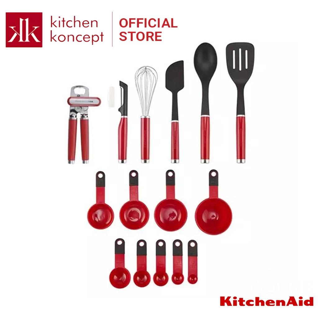 KitchenAid - Bộ dụng cụ và thiết bị nhà bếp màu đỏ - 15 món