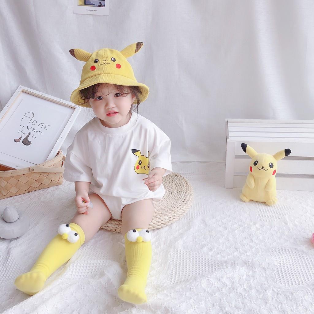 Body cộc tay Pikachu siêu dễ thương phong cách Hàn cho bé 3-24m