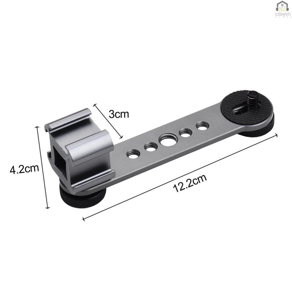 Thanh mở rộng gắn đế ba chân với ren 1/4 Inch & 3/8 Inch cho tay cầm chống rung máy ảnh