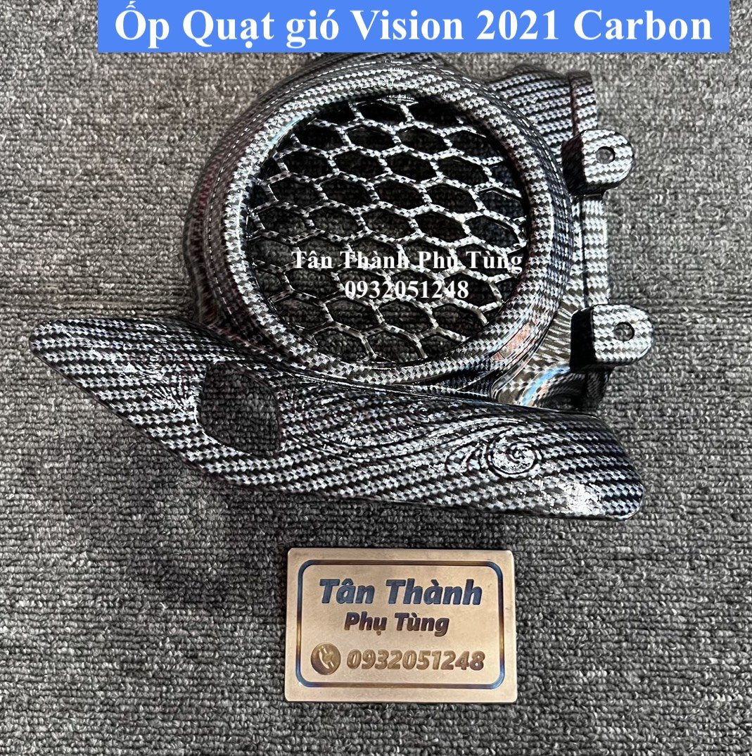 Combo dành cho Vision 20121 Carbon: Ốp cảng, pô e, mỏ dè, quạt gió, Ốp pô