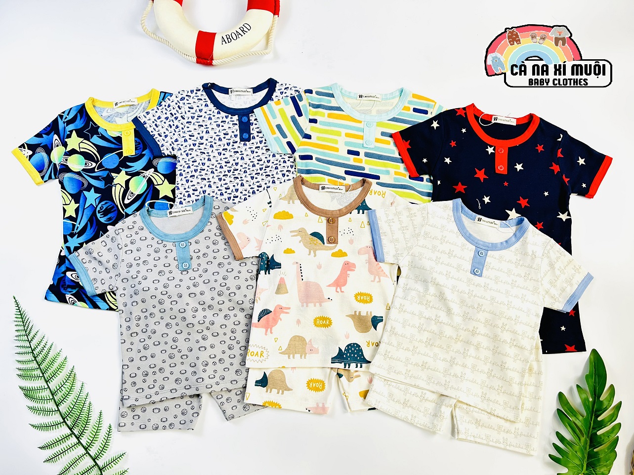 Đồ Bộ Cho Bé Vải Cotton Borip Hàng Chuẩn Loại 1 Hình In Xịn Bền Màu Dể Thương