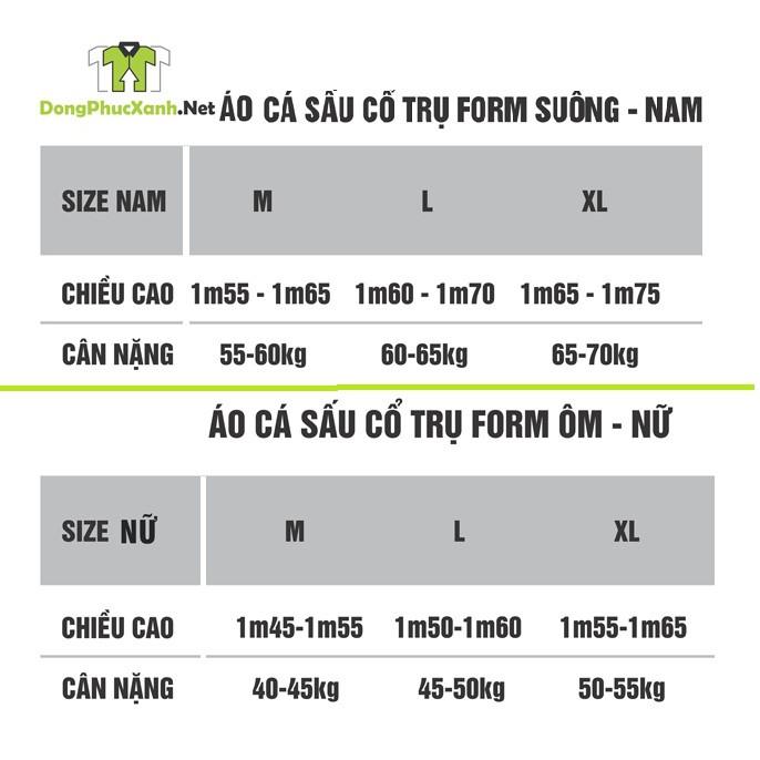 Áo Thun Cá Sấu Đen Viền Xanh Nam Nữ Trơn - Đồng Phục Nhân Viên Cao Cấp