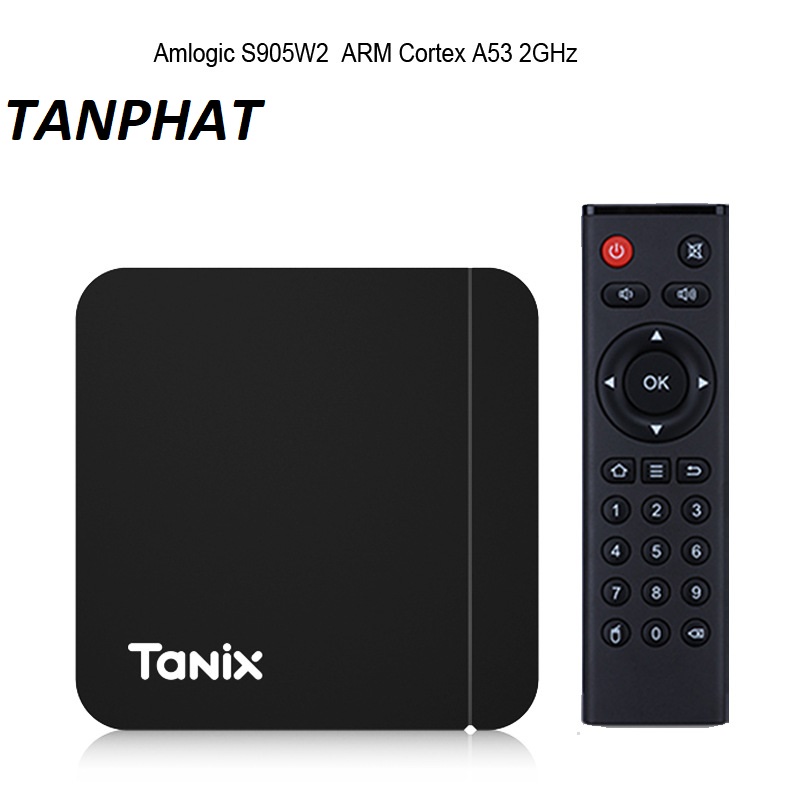 Android Đầu smart Tanix W2 - Amlogic S905W2, Android 11, RAM 2G/16G Wifi AC Bluetooth