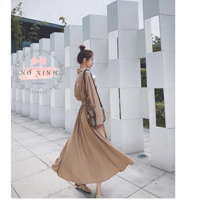 Đầm Sơ Mi Dáng Dài Hàn Quốc Cao Cấp Loại 1 Có Size M-L-XL-XXL