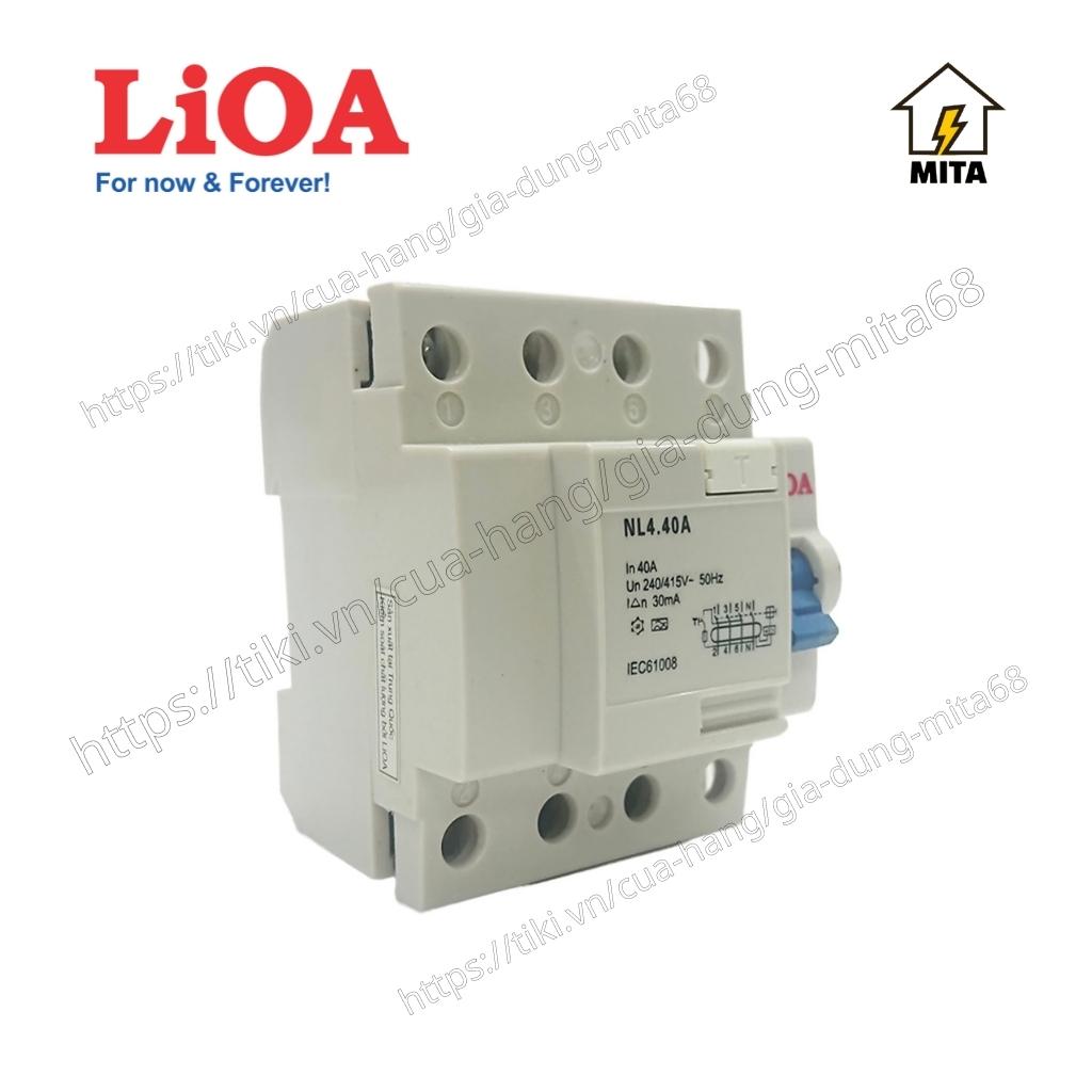 Cầu dao chống giật - APTOMAT chống dòng rò LiOA 4 Cực RCCB4040/30