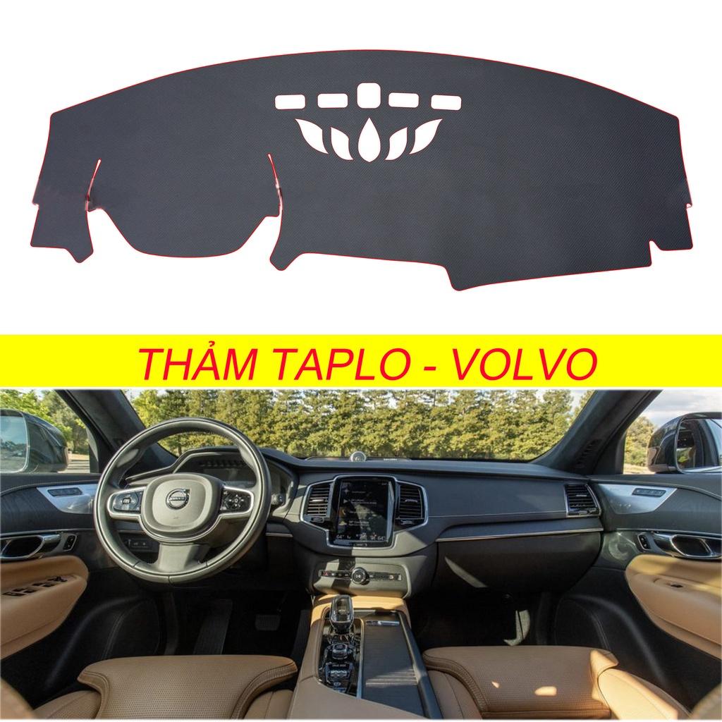 [ VOLVO ] Thảm taplo da cacbon,vân gỗ, da lộn, da pu mới nhất chuẩn form