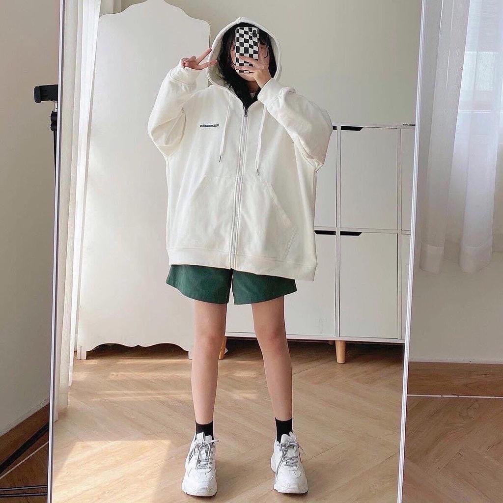 Áo khoác hoodie zip WINNER form rộng vải nỉ lót bông nam nữ chống nắng - SHOP MAYLAN