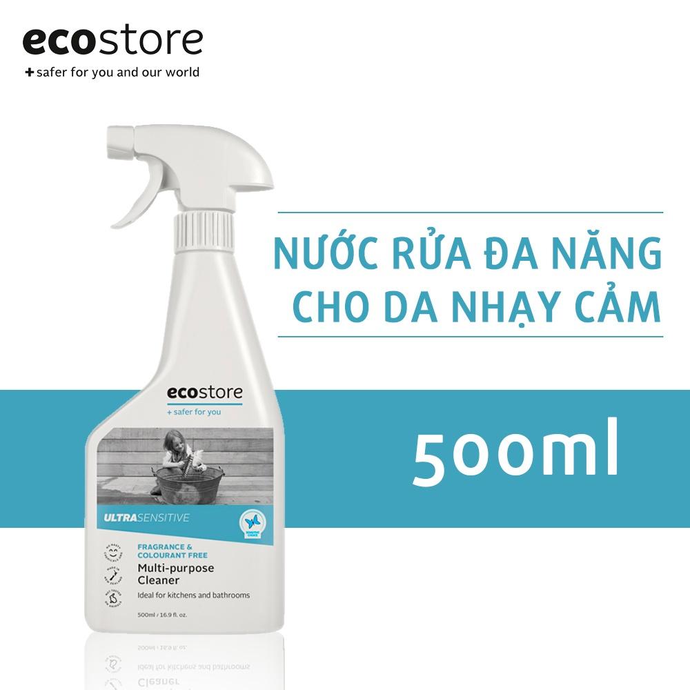 Ecostore Nước tẩy rửa đa năng dành cho da nhạy càm gốc thực vật 500ml (Ultra Sensitive Multi-Purpose Cleaner)