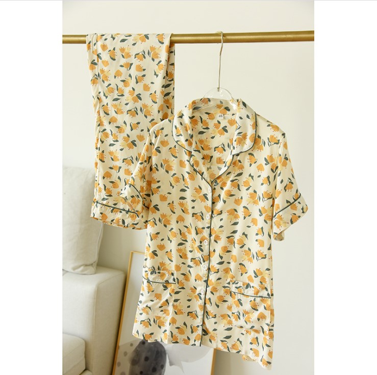 Đồ Bộ Mặc Nhà, Pijama Nữ Dài Tay Azuno AZ1809 Chất Liệu Cotton Lụa Chất Mát(Kèm ảnh thật