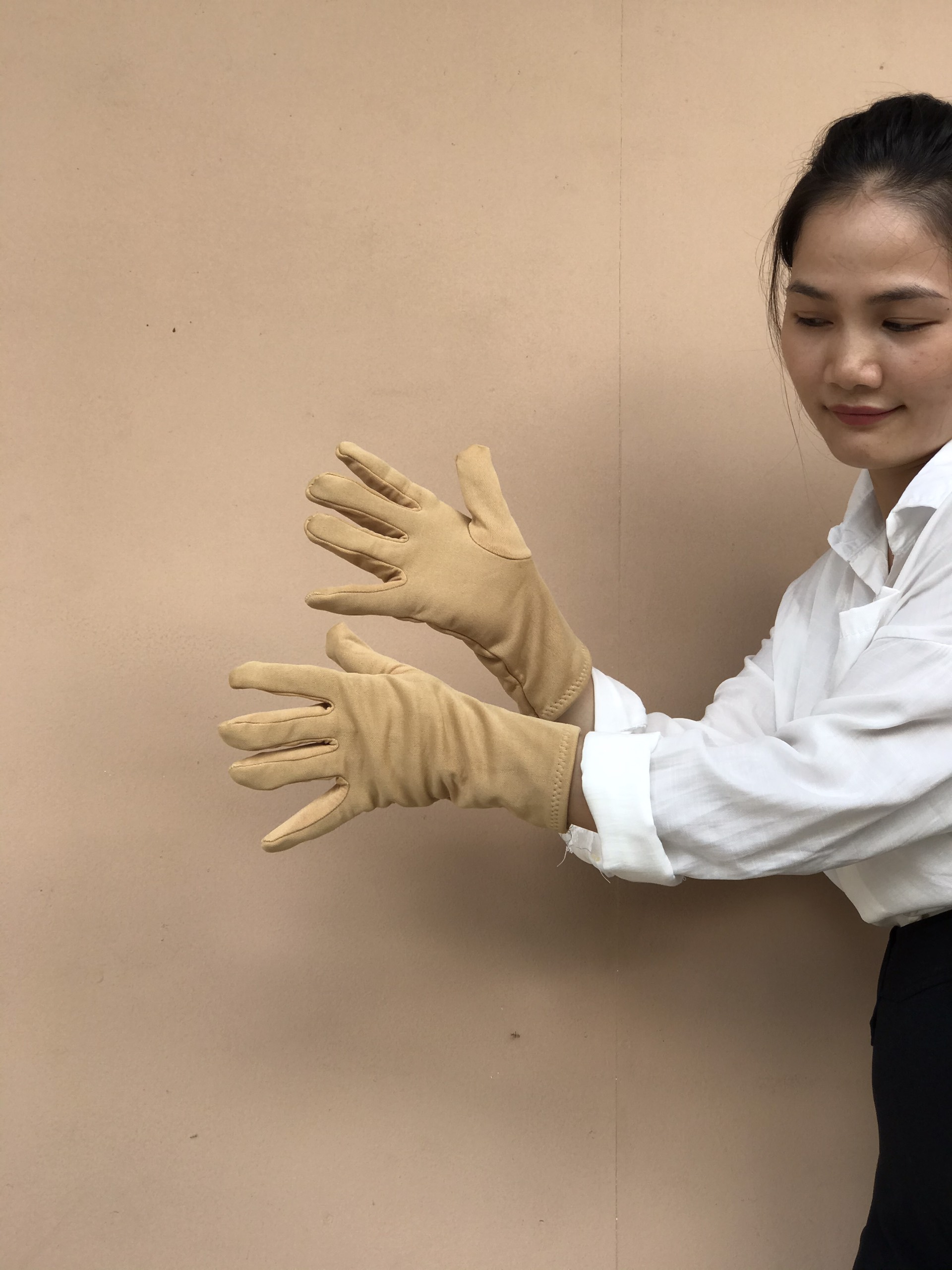 Bao tay găng tay Nữ chất liệu vải cotton chống nắng giữ ấm lái xe,- B03