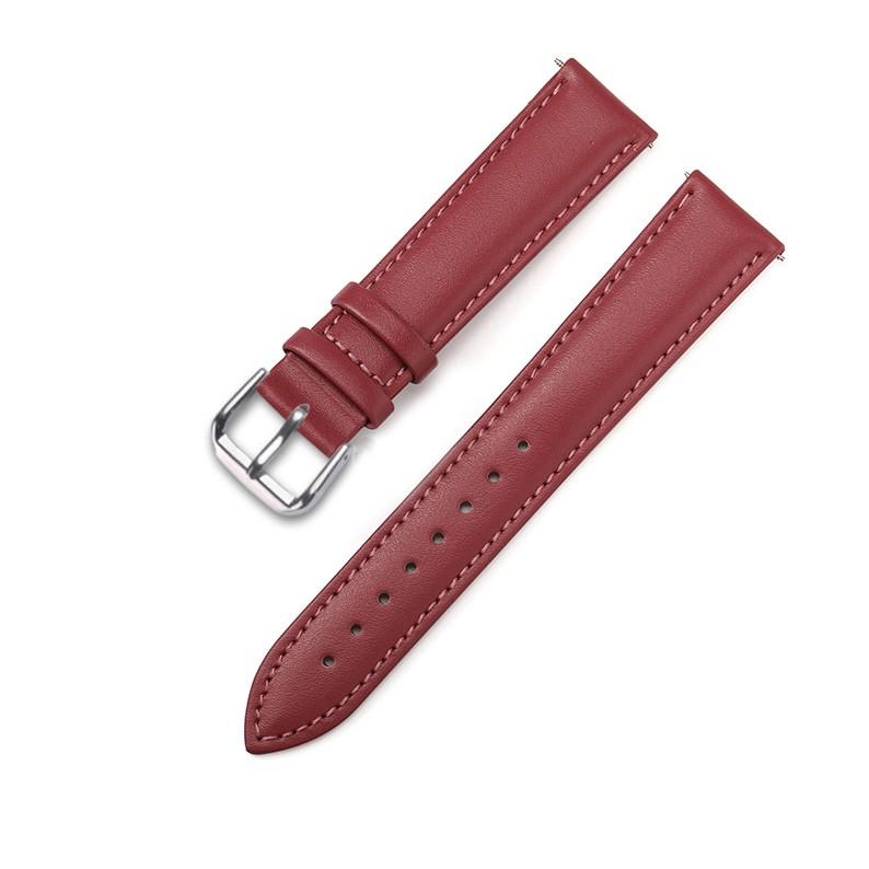 Dây da đồng hồ nam nữ DA BÒ THẬT MỊN 4 lớp, siêu mềm KHÓA CÀI thép không gỉ 316L
