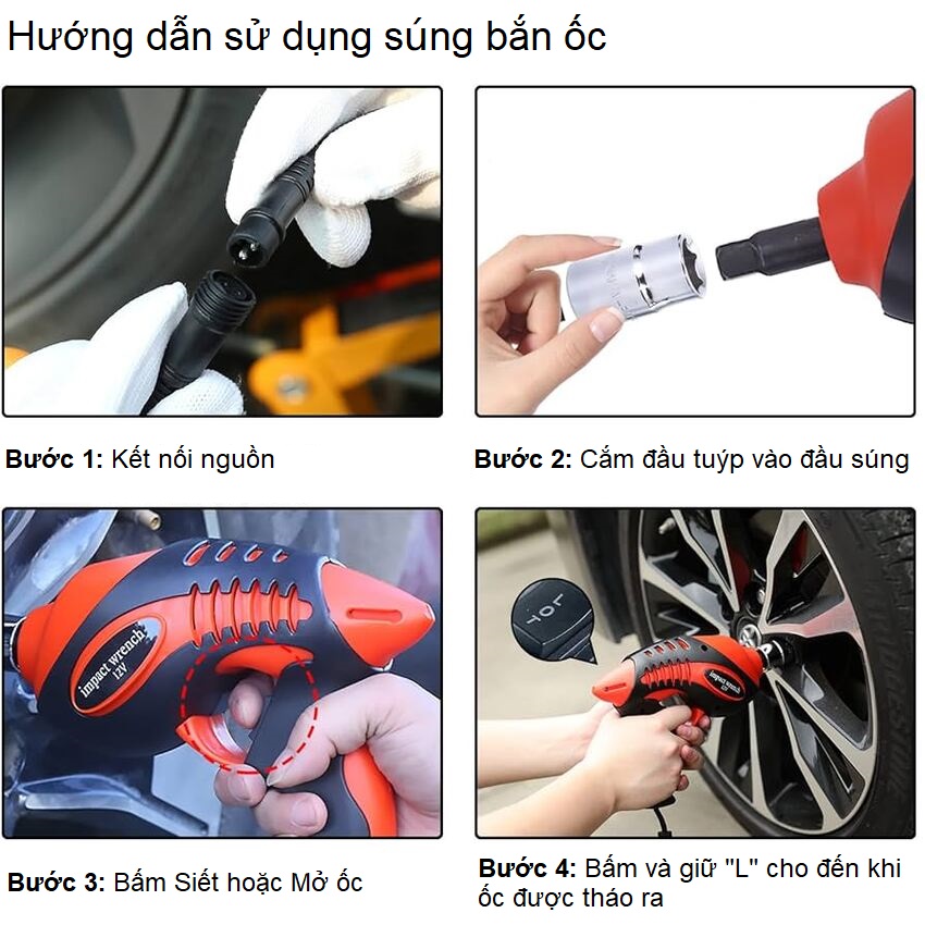 Bộ nâng kích gầm điện và máy siết ốc ô tô đa năng 2 trong 1 ROGTZ TY-001 - Hàng chính hãng, bảo hành 24 tháng