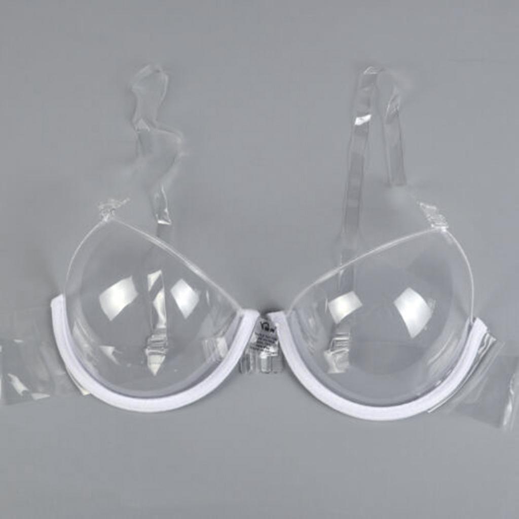 Clear Disposable Underwire Bra Women's  Push Up Bras Adjustable