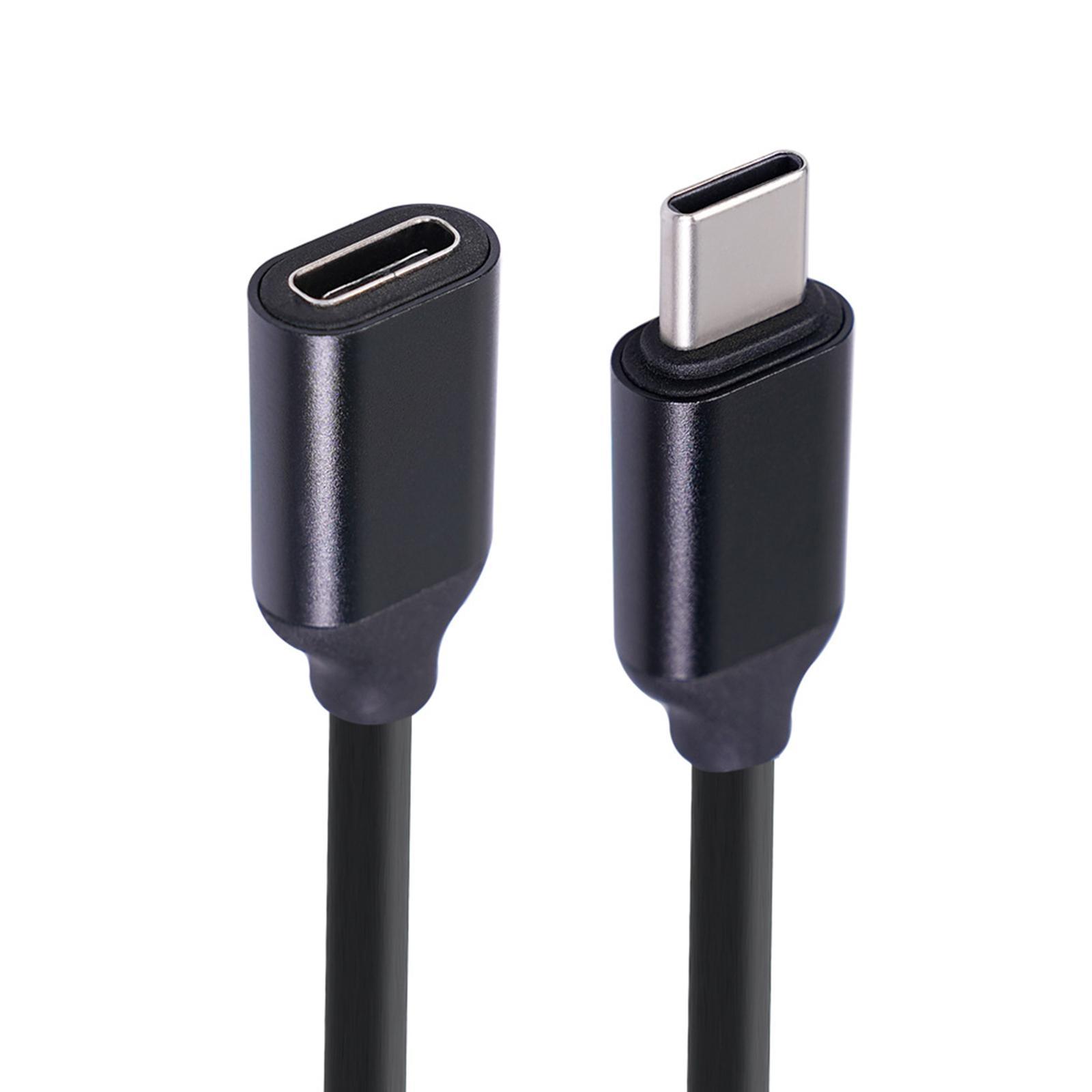 PD 60W Type-C Mây sang nữ Cáp mở rộng 3A 20V Nguồn điện USB 0,5/1/1,5m dây sạc dây mở rộng Màu kết nối: 1,5m