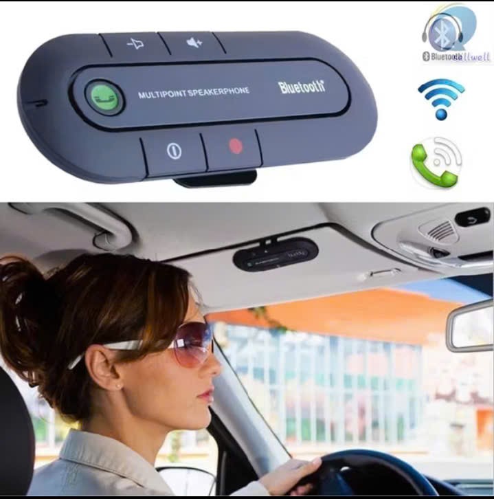 Loa nghe nhạc Bluetooth gắn tấm che nắng ôtô âm thanh cực lớn giúp bạn thư giãn