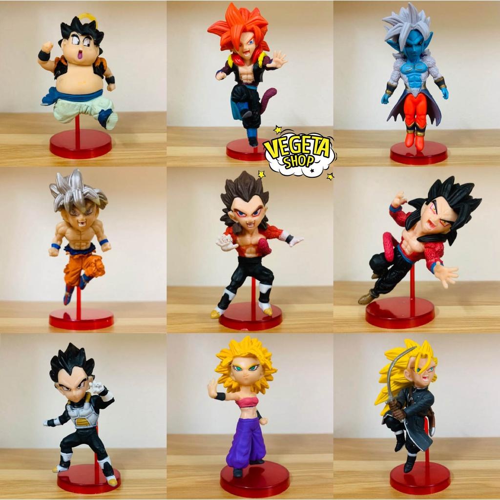 Mô hình Dragon Ball - Mô hình Majin Buu Gogeta Gohan Goku UI Vegeta Gotenks SSJ3 SSJ4 Xeno Ma bư mập gầy - Cao 10~12cm