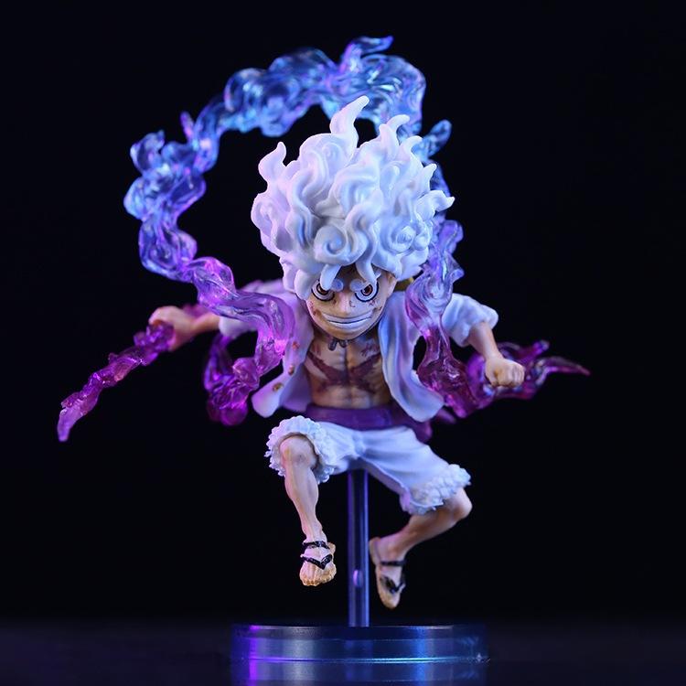 Mô Hình Luffy Gear 5 Cầm Sét 10Cm Mô hình One Piece Cao Cấp, Figure Mô Hình Anmie One Piece Luffy Vua Hải Tặc