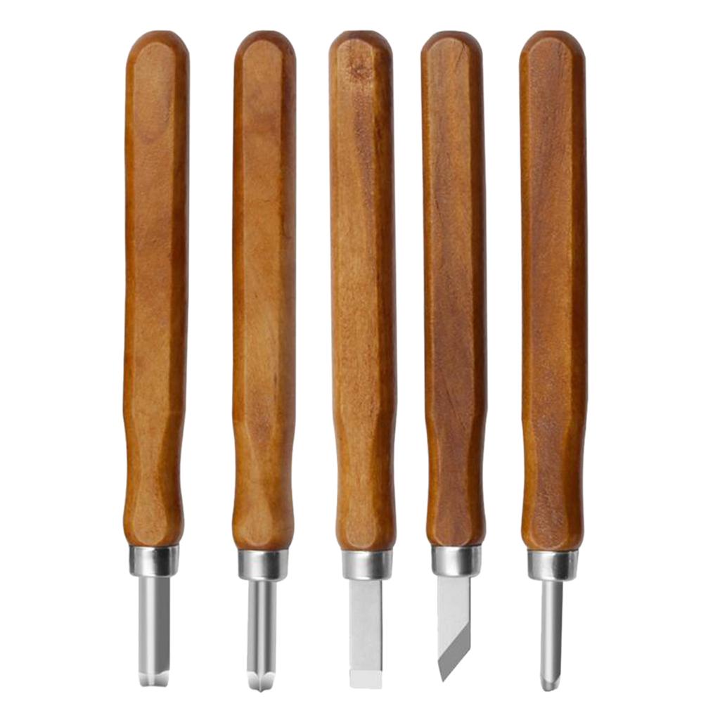 5pcs Woodworking Carving Tools Set Sculpting Knife Kit Durable Hand Chisels