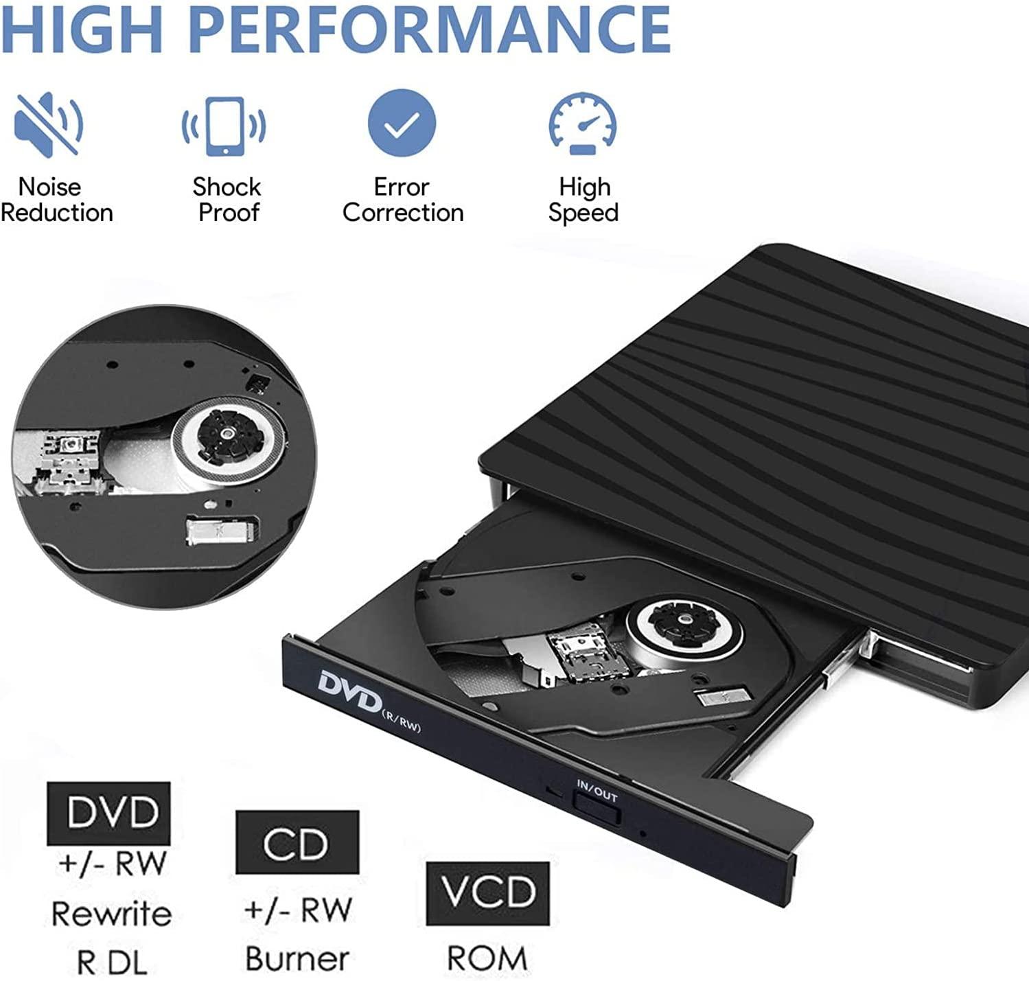 USB 3.0 Trình phát DVD bên ngoài USB, CD/DVD/-RW/ROM/ROM với Windows lớn 10/8/7/Vista/Linux/Mac OS/PC OS/PC OS/PC