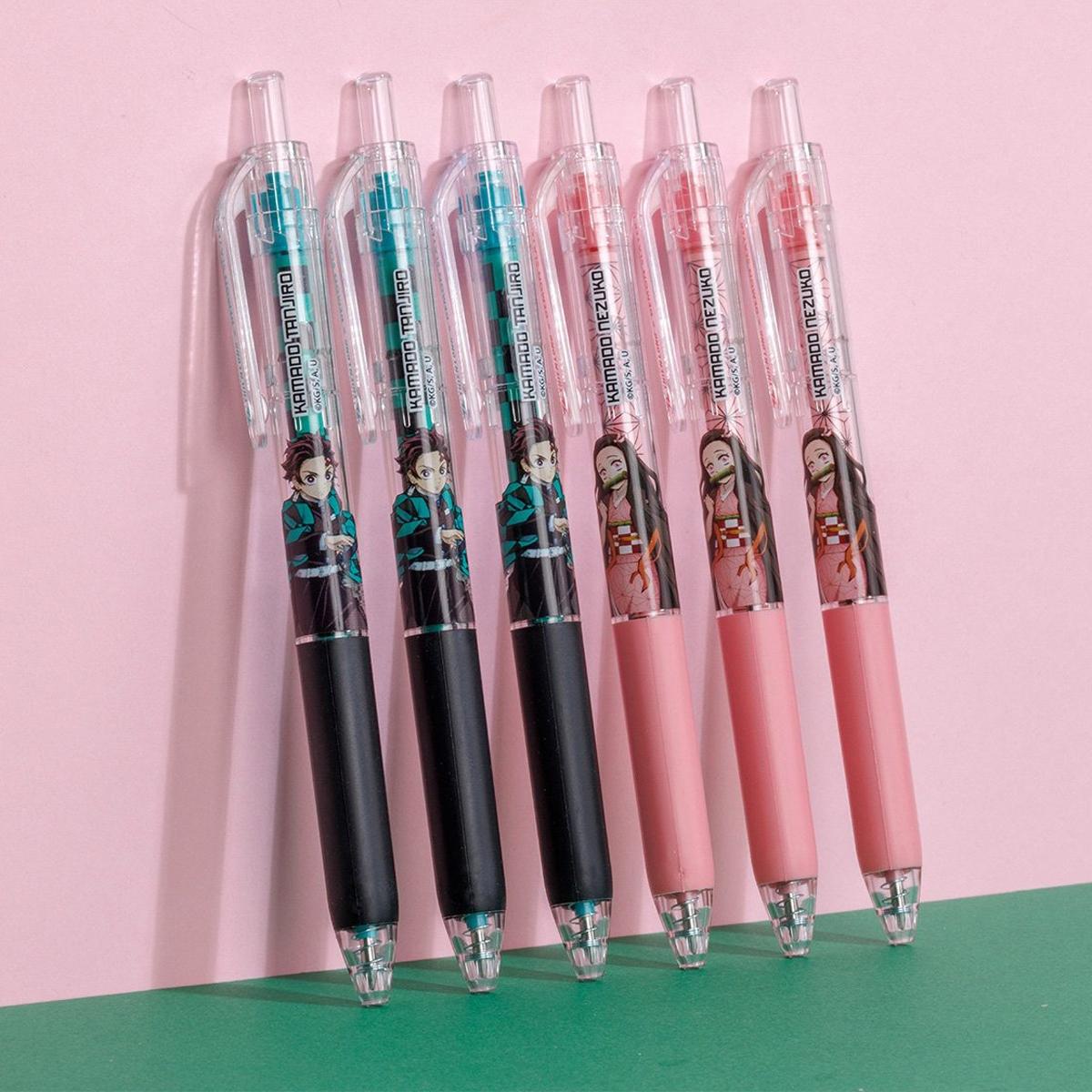 Bút Gel Quick Dry 0.5 mm - Phiên Bản Đặc Biệt Demon Slayer - Thiên Long GEL-033/DS - Mực Xanh - Kamado Nezuko