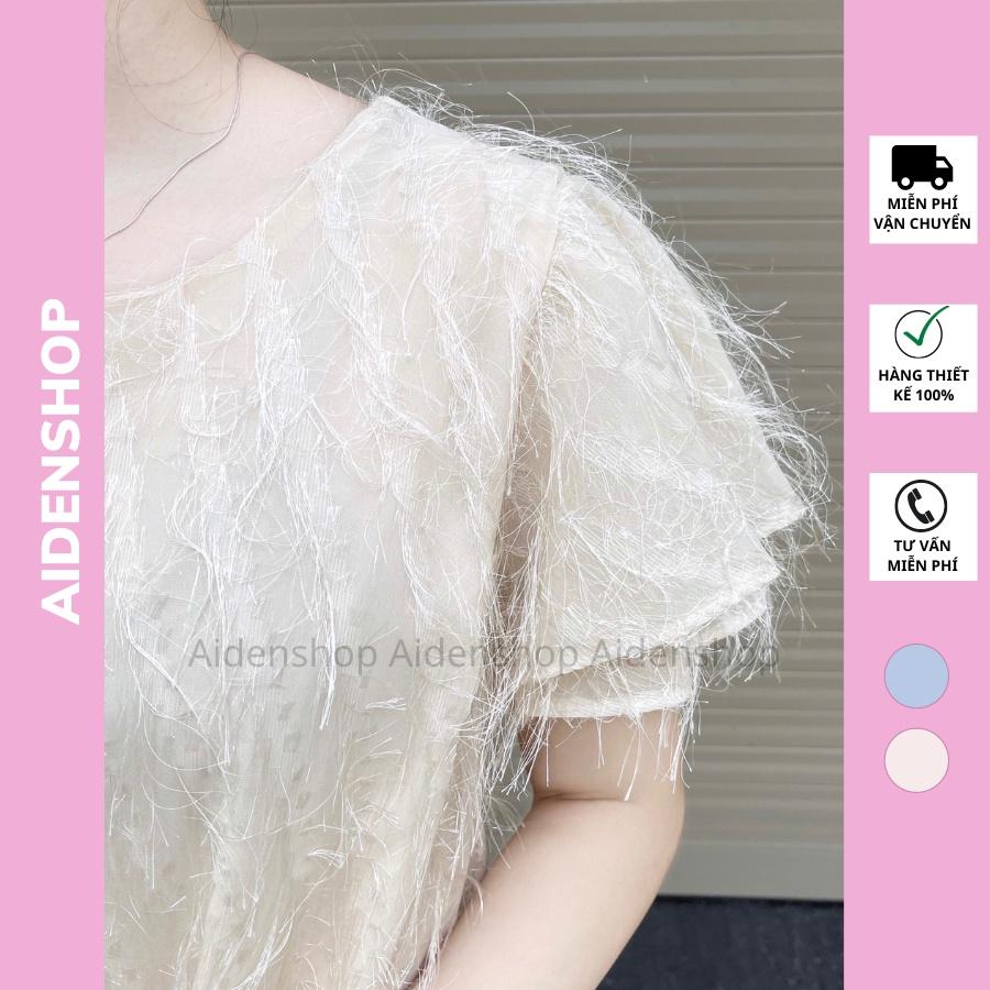 Váy bầu dự tiệc xinh thiết kế Aidenshop đầm bầu thời trang suông ren sang chảnh