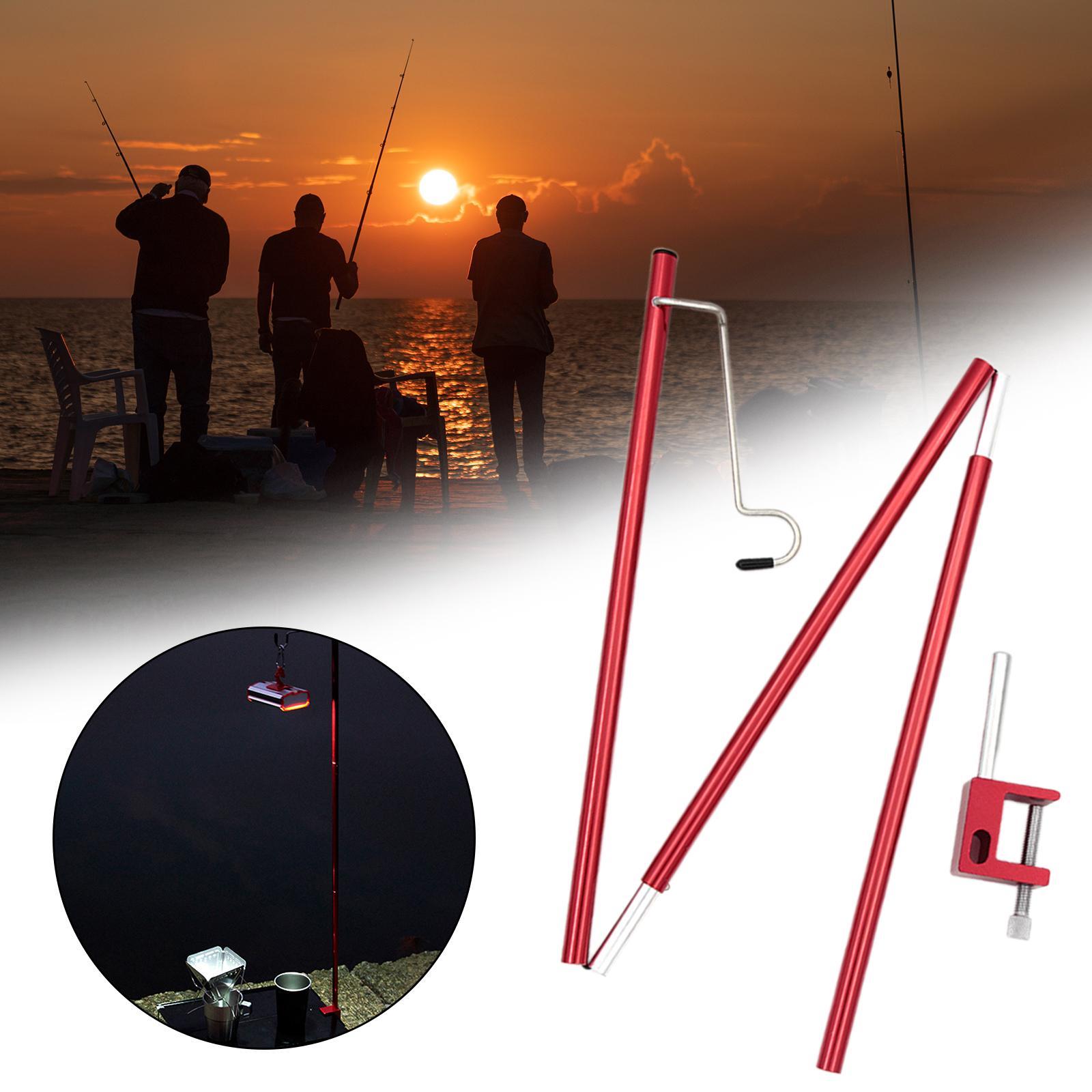 Folding Lantern Stand for Camping, 37in Lightweight Aluminum Alloy Outdoor Lantern Pole Hanger