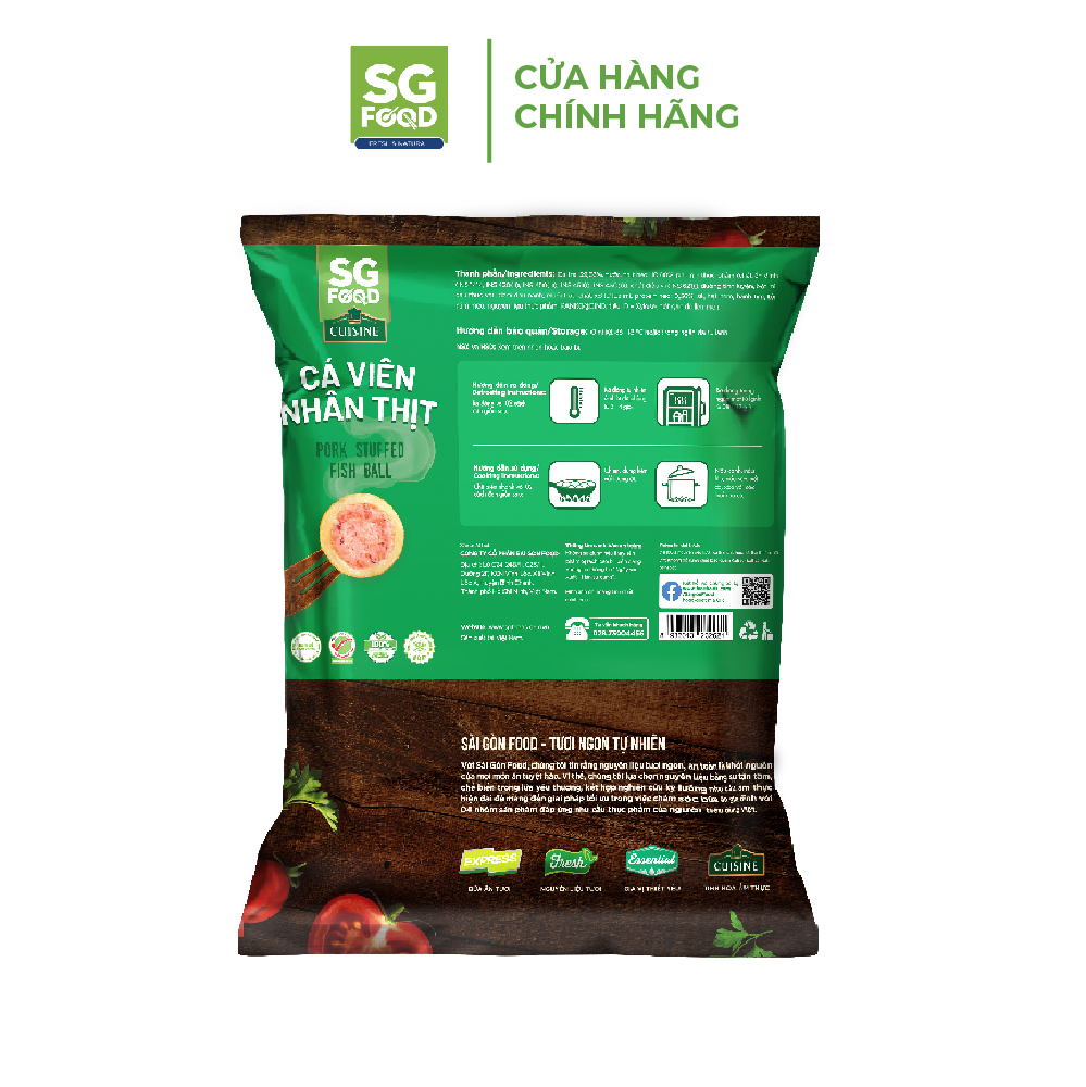 Cá Viên Nhân Thịt SG Food Gói 500g