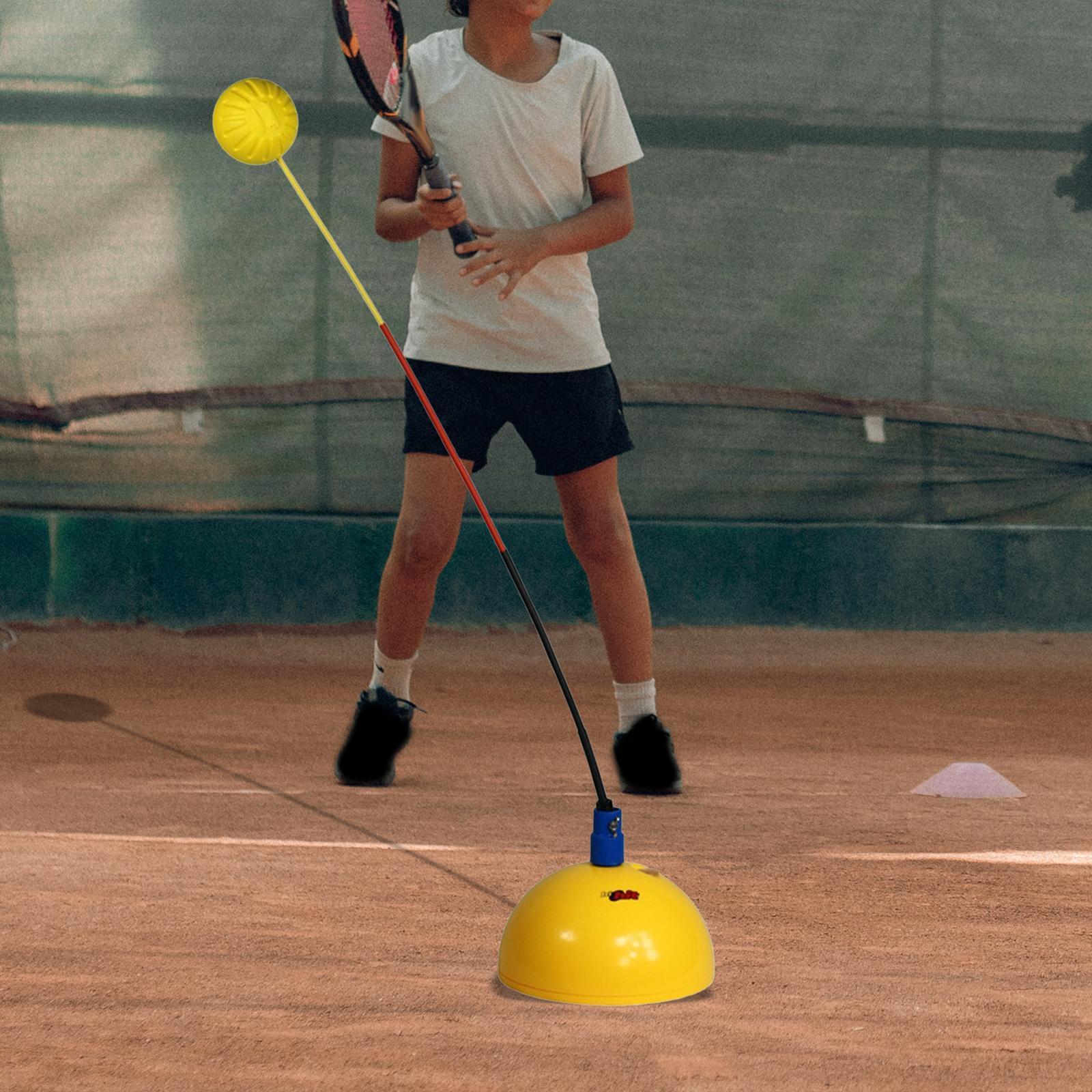 Tennis Trainer System Portable Self Training Tool for Training Swing Hitting