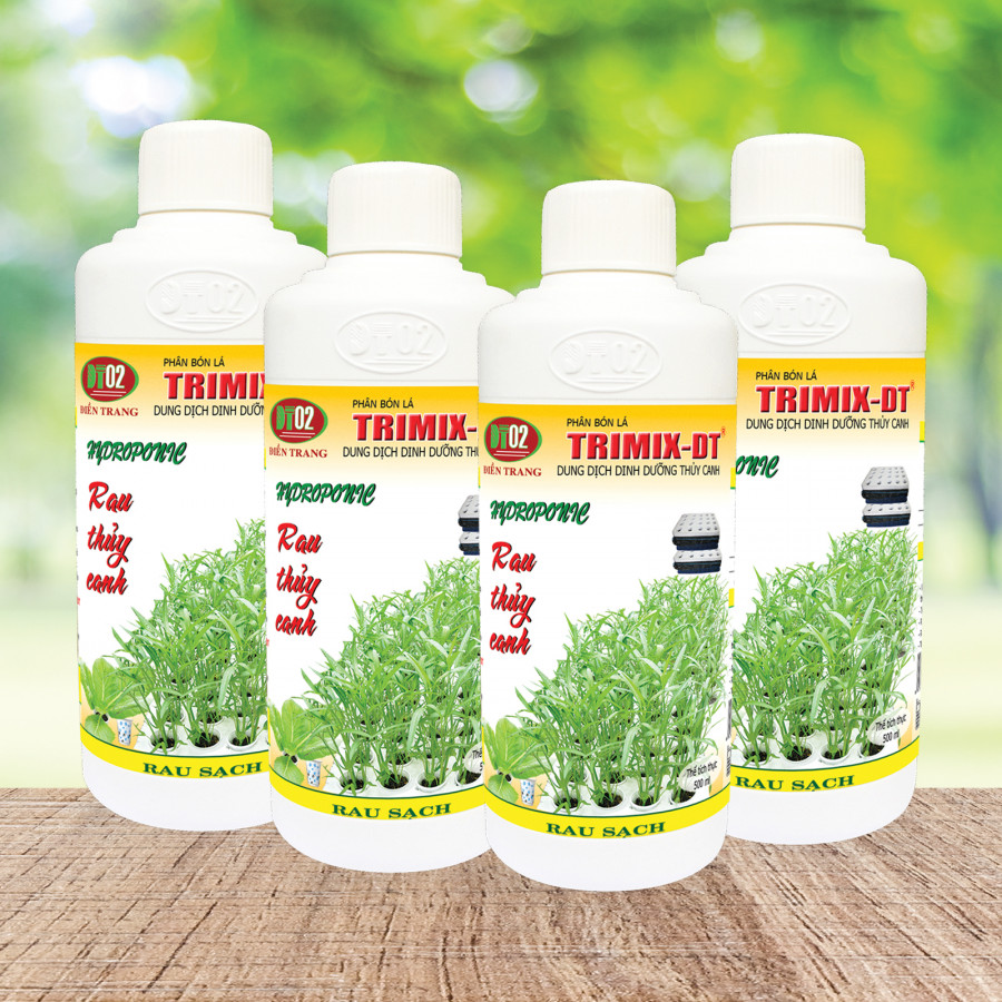 Combo 4 chai Dung dịch Thuỷ canh rau Trimix-DT 500ml