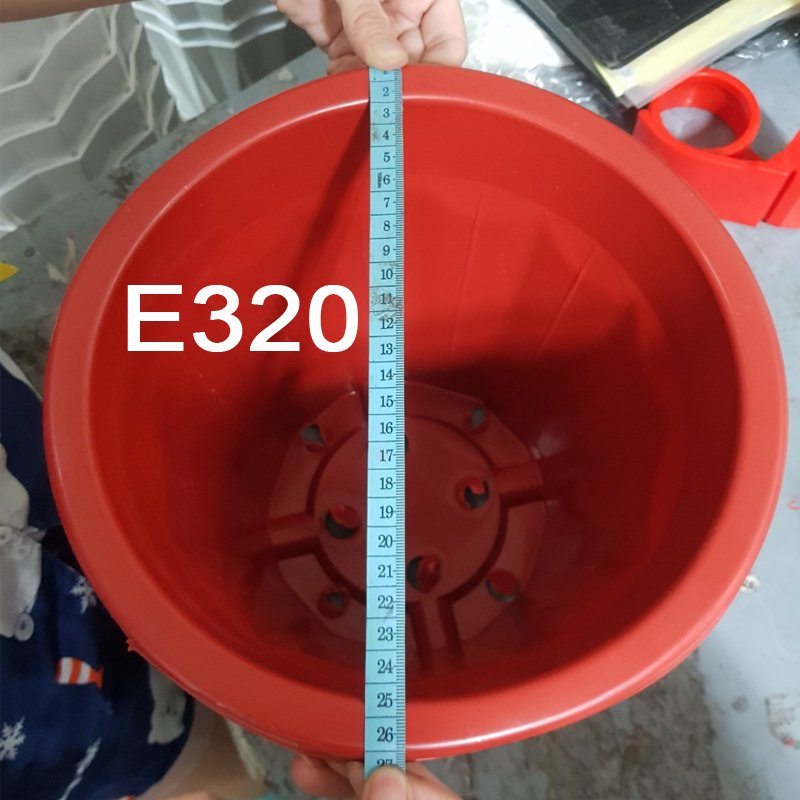 50 CHẬU nhựa trồng cây E320 chất lượng dáng cao giữ ẩm được lâu hơn đường kính 26.5x25cm-77498