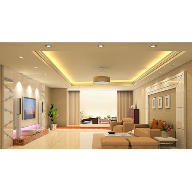 Đèn Led tròn âm trần công suất 9W- chất liệu hợp kim sơn tĩnh điện, ánh sáng vàng 3000K