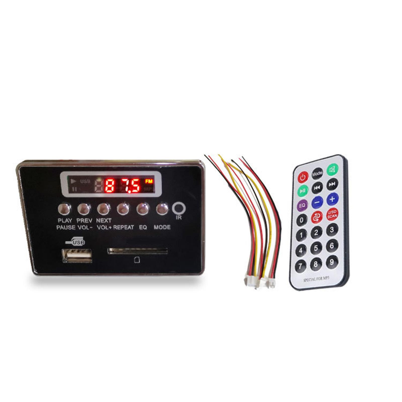 Audio Decoder Board Module, Bluetooth 5.0 Lossless with Remote Controller, Decode Board for Speaker