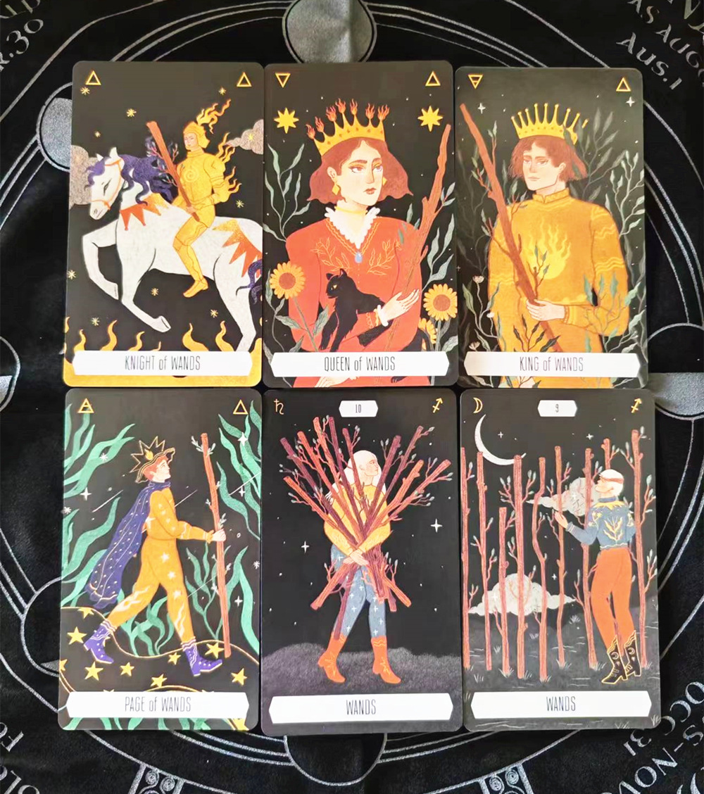 Bộ bài Zodiac Tarot 78 lá bài 7x12 Cm tặng đá thanh tẩy
