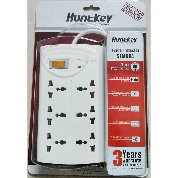 Ổ cắm điện Huntkey SZM-604- Hàng chính hãng