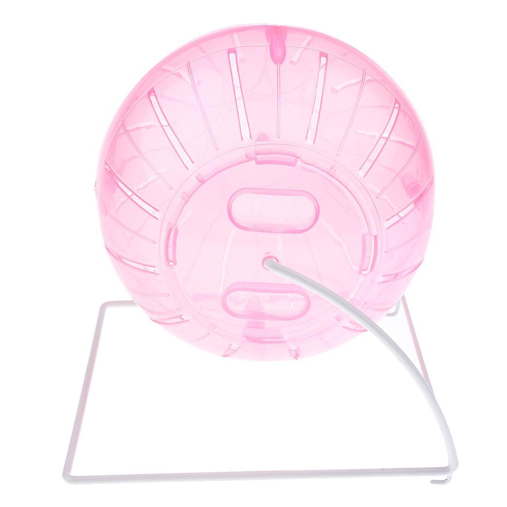 2Pcs Pet Hamster Exercise Ball Running Ball with Iron Stand & Pet Bathroom