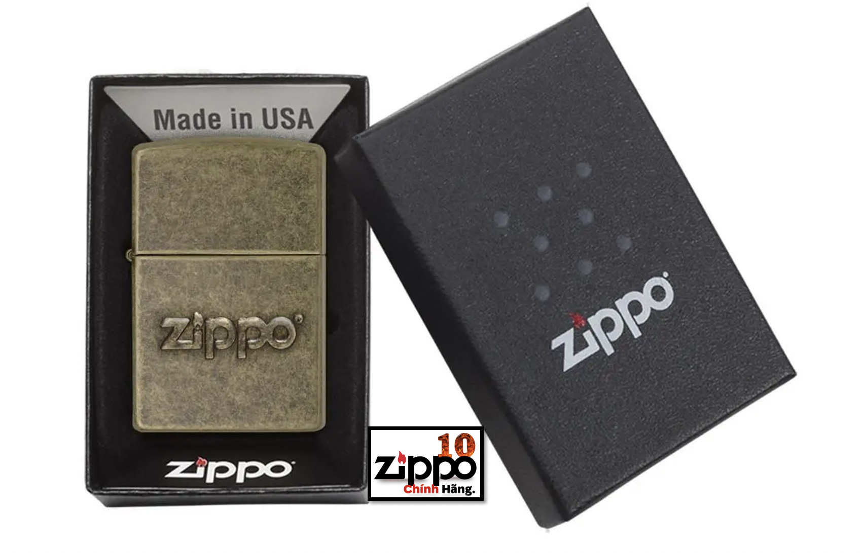 Bật lửa Zippo 28994 Antique Stamp - Chính hãng 100%