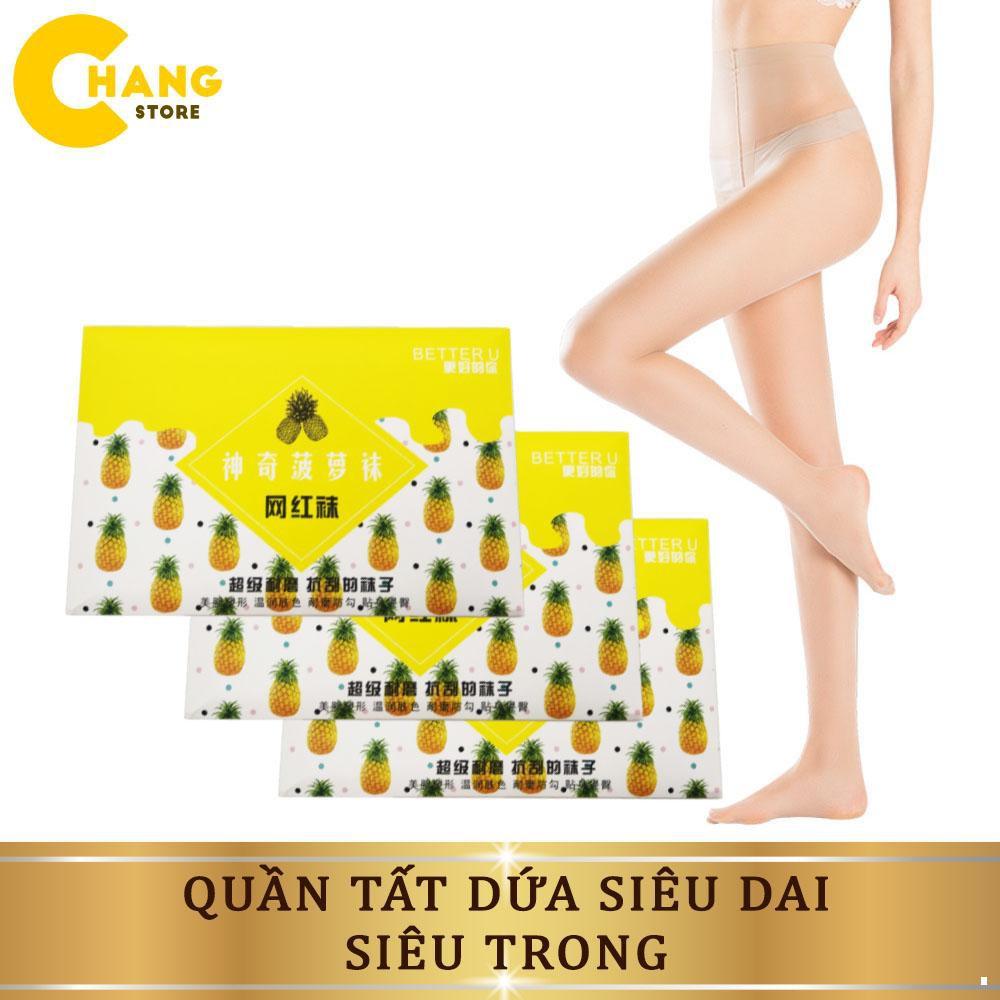 Quần Tất Dứa Siêu Dai, Siêu Trong, Siêu Mỏng, Thật Chân, Không Rách Dọc