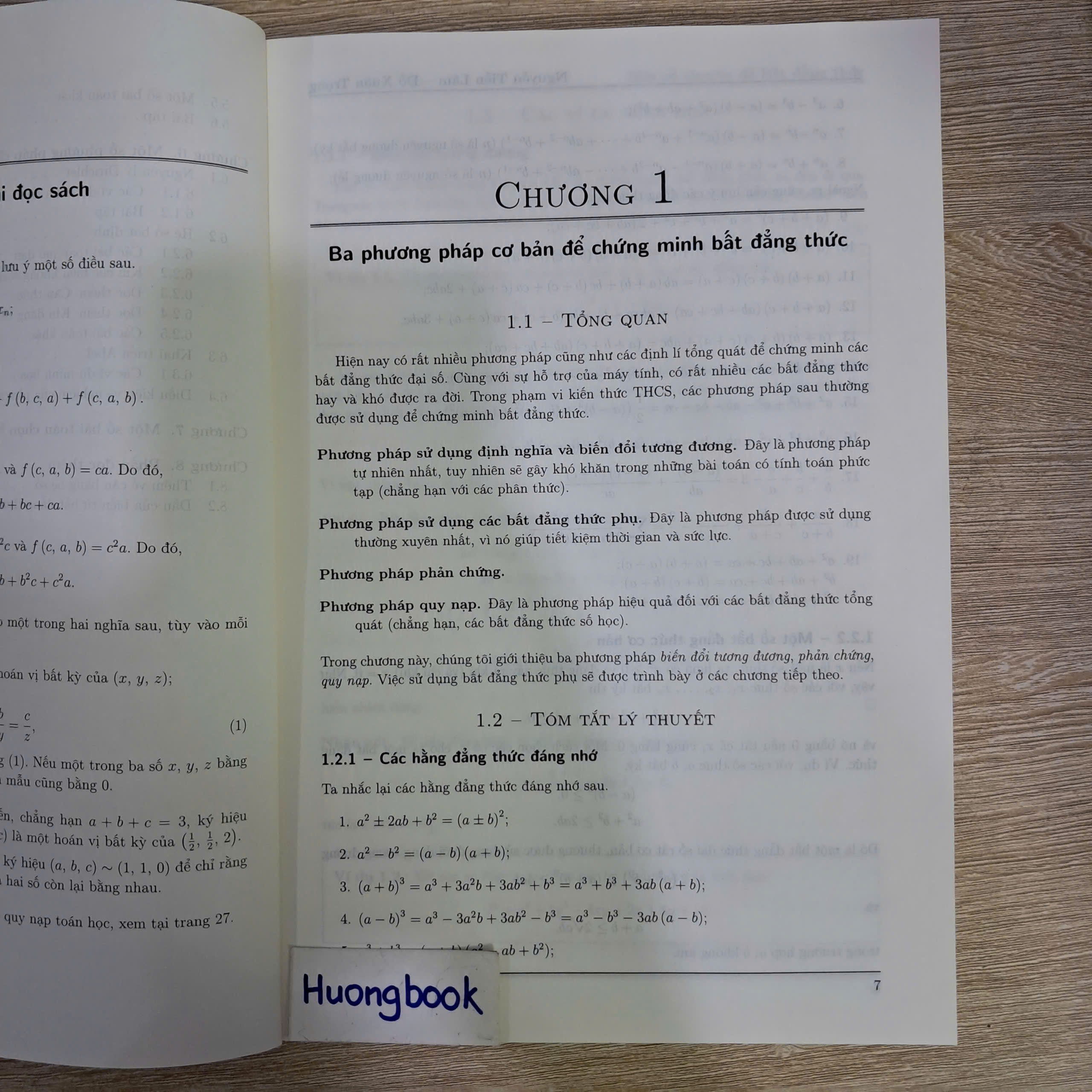 Sách - Một số Chuyên đề Bất đẳng thức - Dành cho Học sinh Trung học cơ sở #huongbook