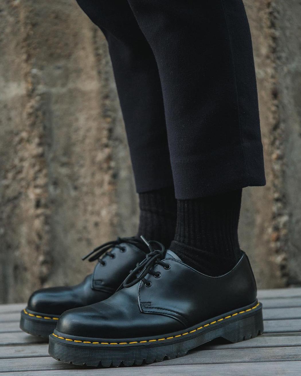 Giày Dr M/rte//s LEATHER OXFORD SHOES. Unisex dành cho cả nam và nữ. Da thật toàn thân