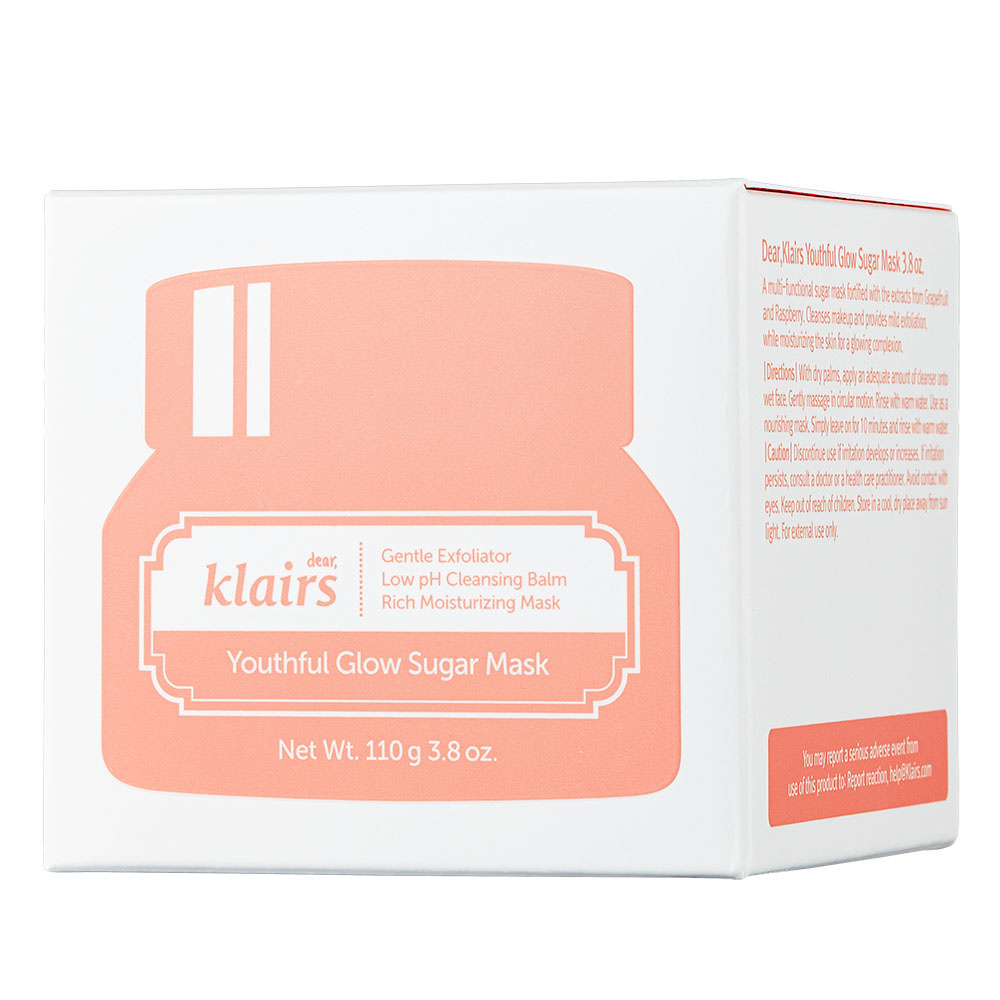 Mặt Nạ Tẩy Da Chết, Dưỡng Ẩm và Làm Mềm Mịn Da Klairs Youthful Glow Sugar Mask 110g