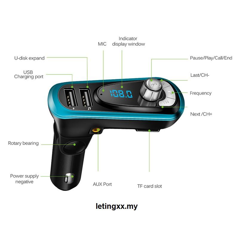 Máy Nghe Nhạc Mp3 Bluetooth Cho Xe Hơi