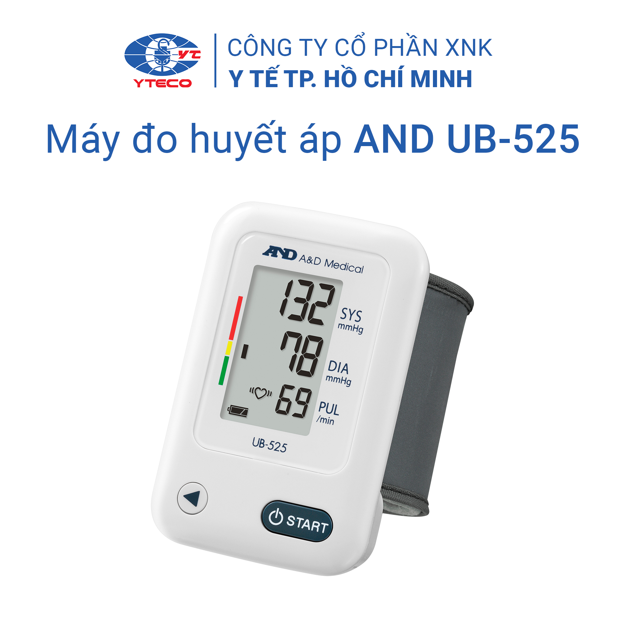 Máy đo huyết áp cổ tay AND UB-525