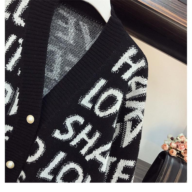 Áo khoác len cardigan thời trang dáng rộng phong cách Hàn Hadu shop