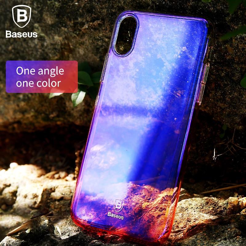 Ốp cứng dành cho iPhone X trong Glaze chính hãng Baseus