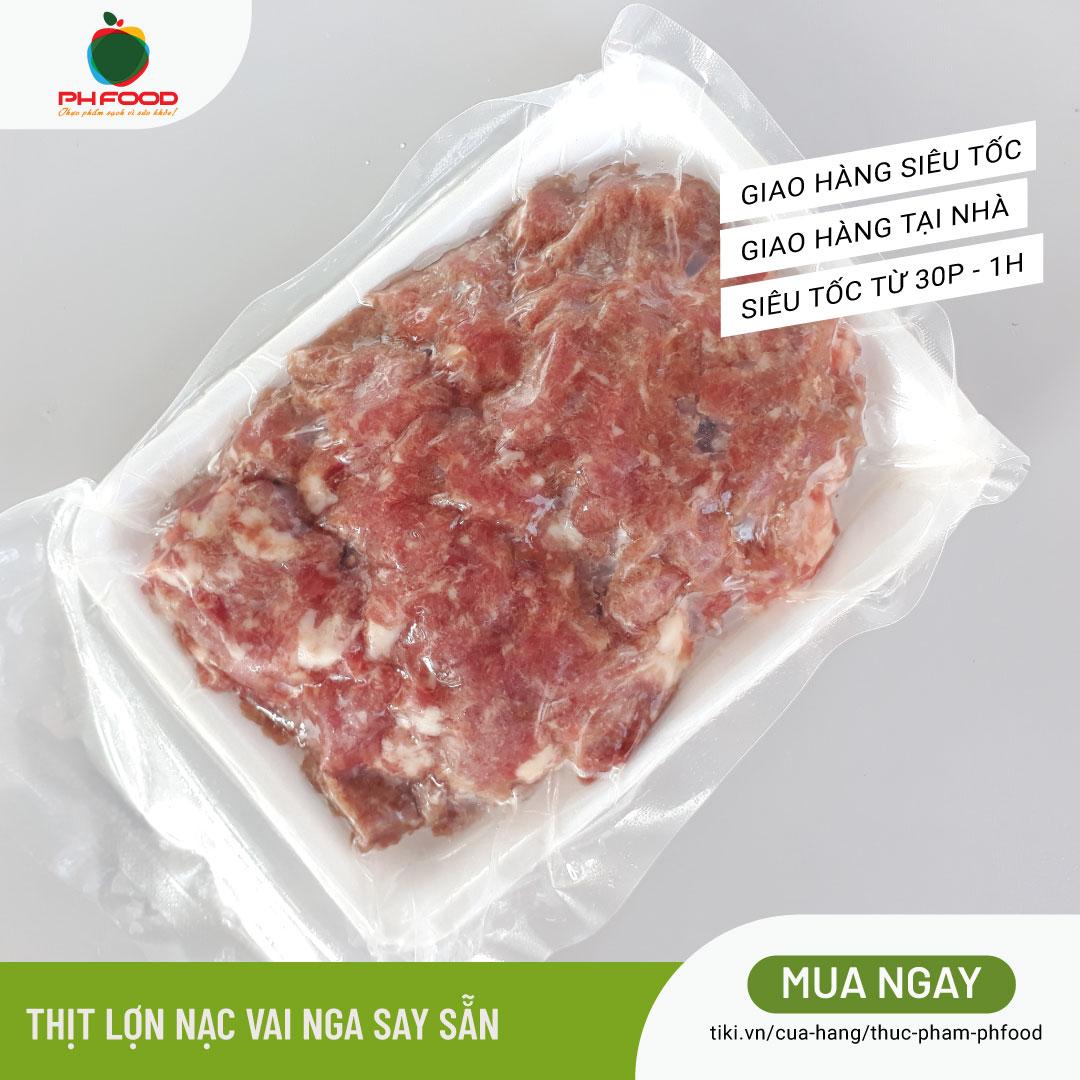 - Thịt Lợn Nạc Vai Nga Say Sẵn - 1Kg - Hút Chân Không