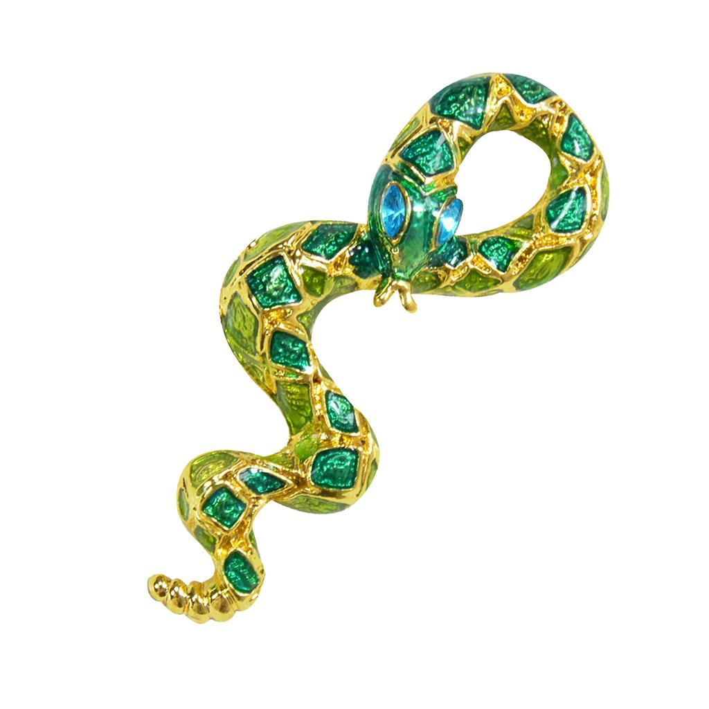 Exquisite Corsage Pin Scarf Clip Clothing Jewelry Accessory Snake Shape