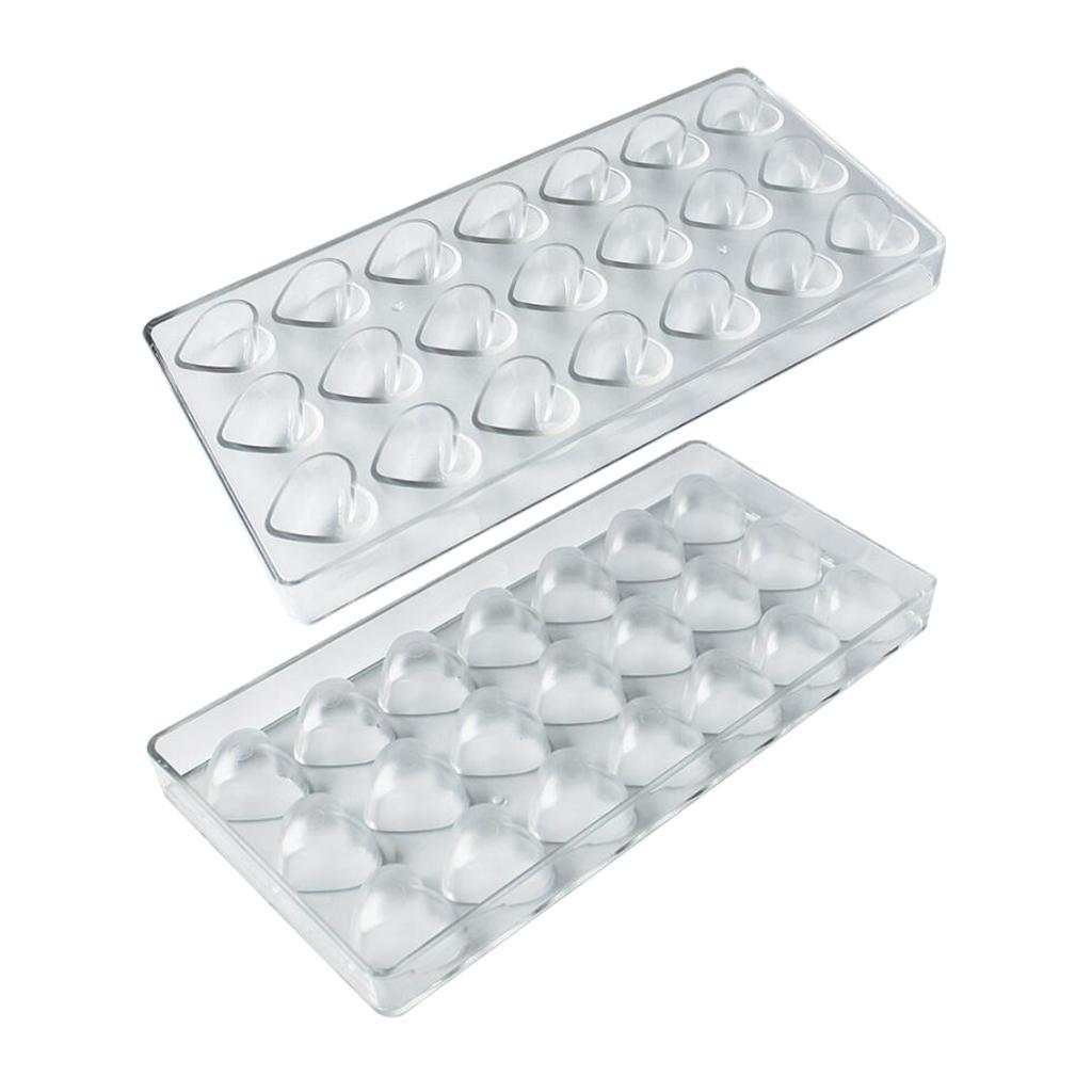 Chocolate Mold Fondant Cake Shape Tray Plastic Dessert Decorating Heart